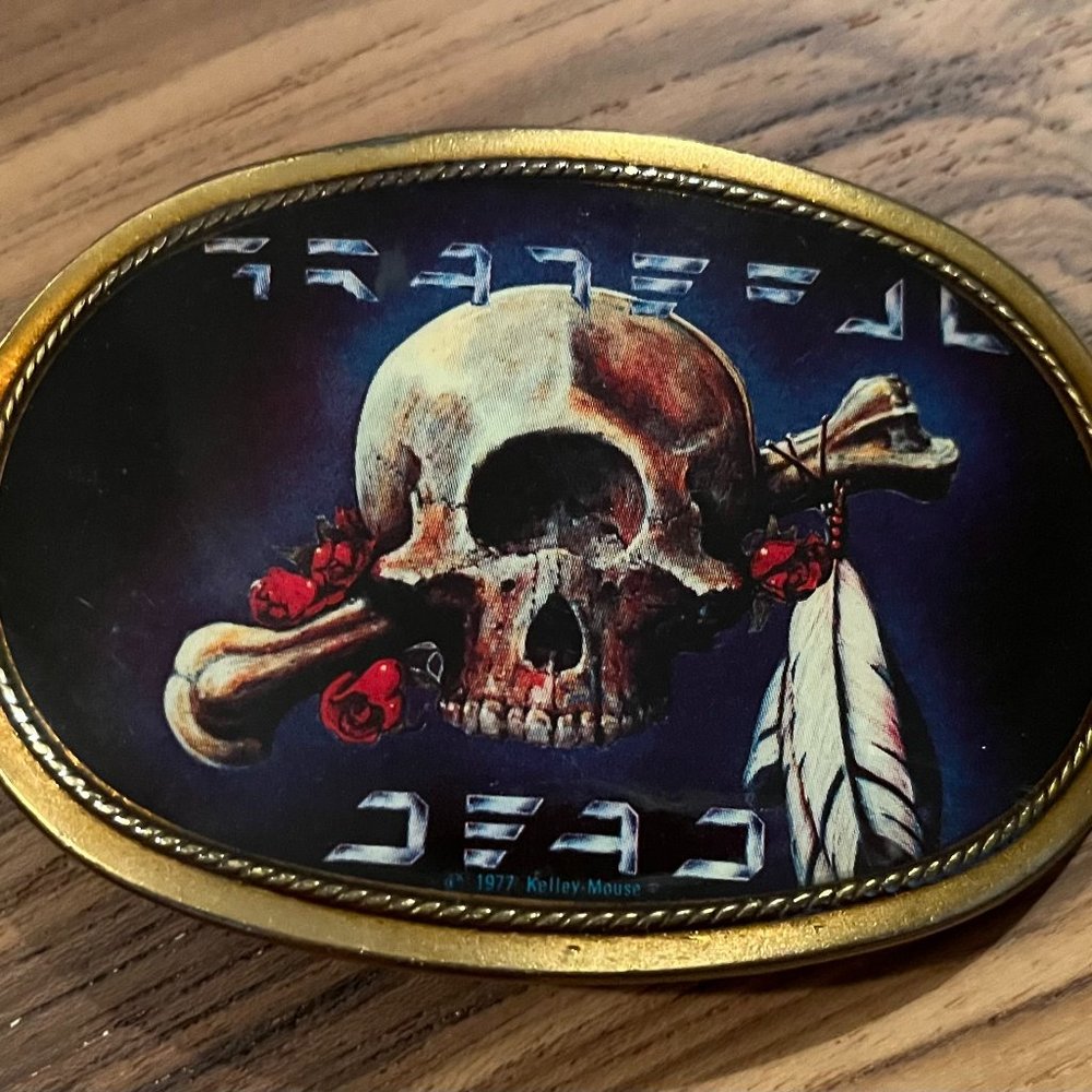 VINTAGE GRATEFUL DEAD 1977 PACIFICA CYCLOPS BELT BUCKLE